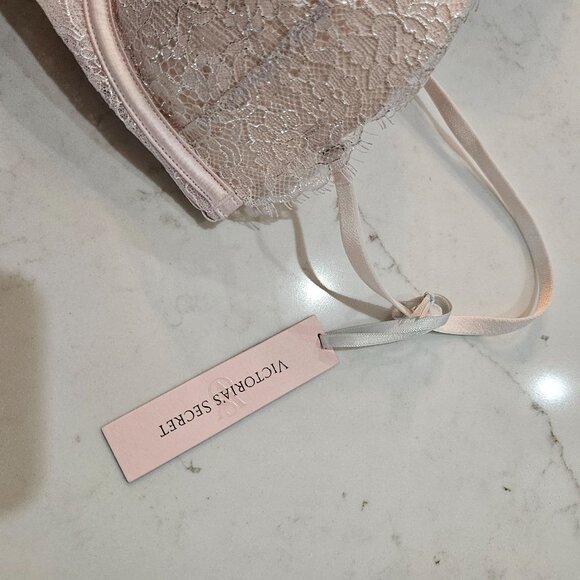 NEW! Victorias Secret Allure Lace Corset Top Medium In Blush Pink - Picture 7 of 10